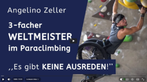 ,,Es gibt keine Ausreden!“ Angelino Zeller: 3-facher Weltmeister im Klettern