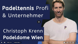 Padeldome Wien: Gründer & Padeltennis-Profi Christoph Krenn